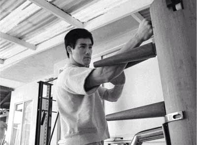 Wing Chun classes in Crawley - training on the wooden dummy