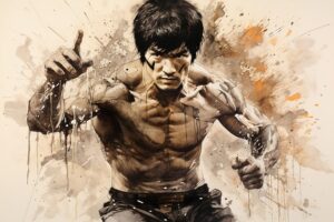 Man Training In Wing Chun – Symbol Of Discipline And Martial Arts Learning