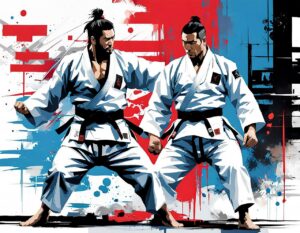 Two Martial Artists In Karate Uniforms – Wing Chun Vs Karate Comparison