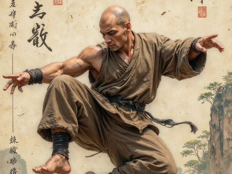 monk training wing chun