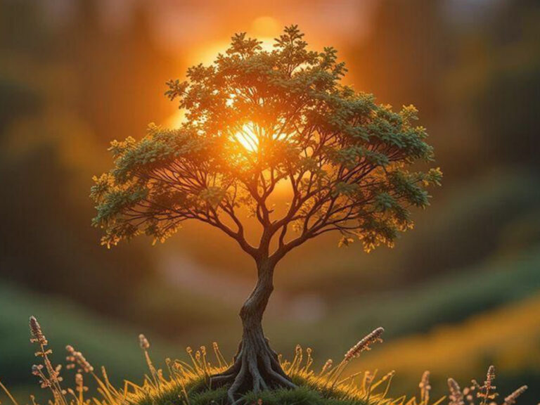 tree growing showing roots that connect everything.